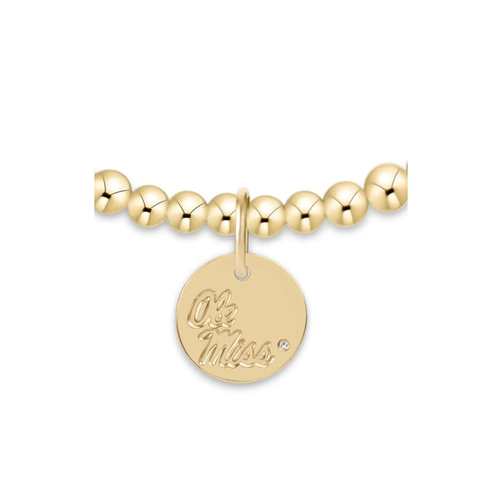 Enewton Ecollegiate Classic Gold 3MM Bracelet - Ole Miss