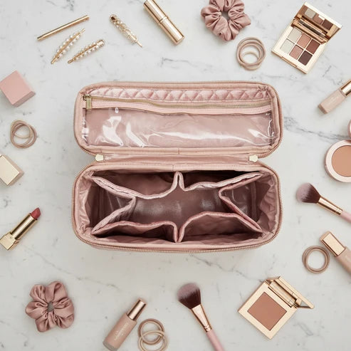 PURSEN Stylist Bag - Blush Velvet Quilted