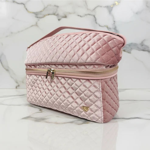 PURSEN Stylist Bag - Blush Velvet Quilted