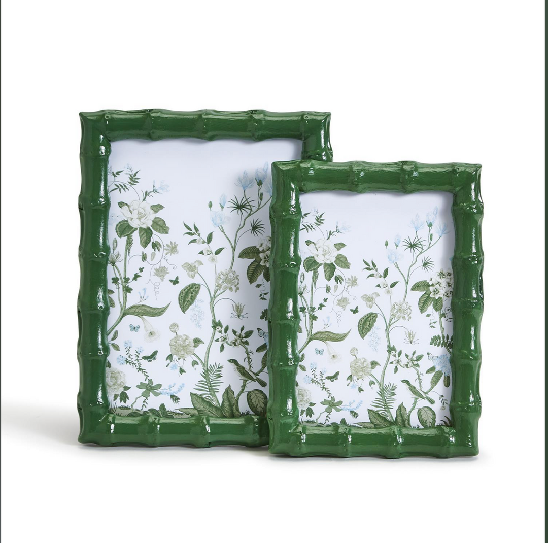 Countryside Green Faux Bamboo Photo Frame
