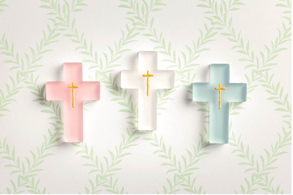 Mud Pie Painted Resin Crosses
