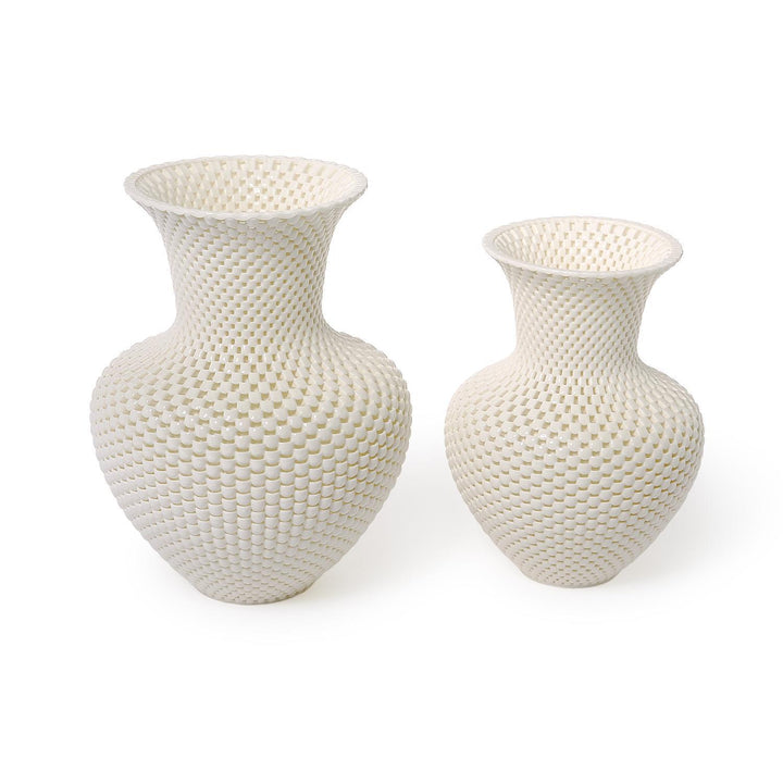 Two's Company S/2 Filigree Vase