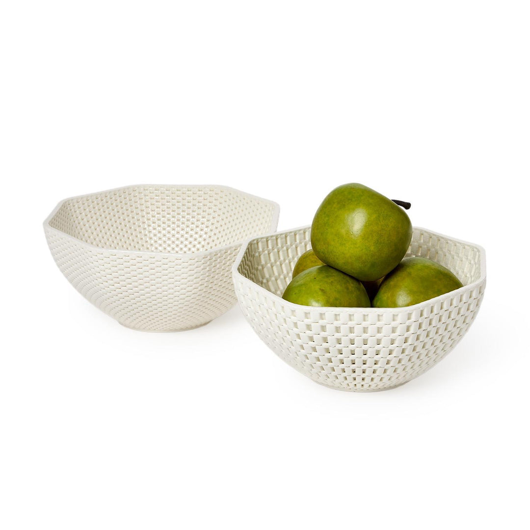 Two's Company Filigree Lattice Bowl