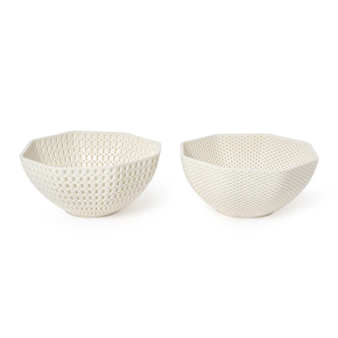Two's Company Filigree Lattice Bowl