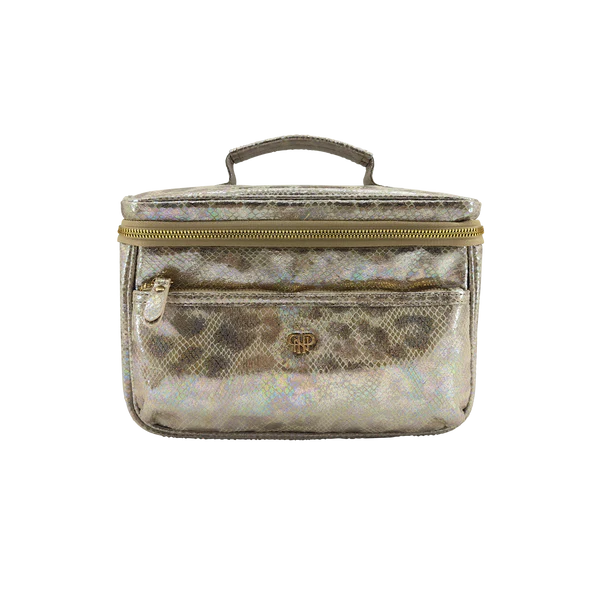 Classic Train Case - Glimmer Leopard