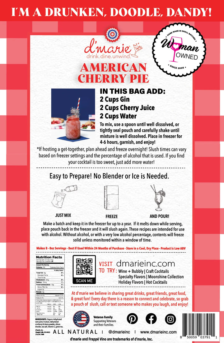 American Cherry Pie - Ready-To-Freeze Cocktail Mix