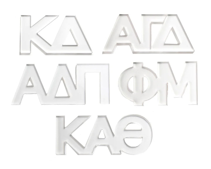 Sorority Acrylic Shelf Letters