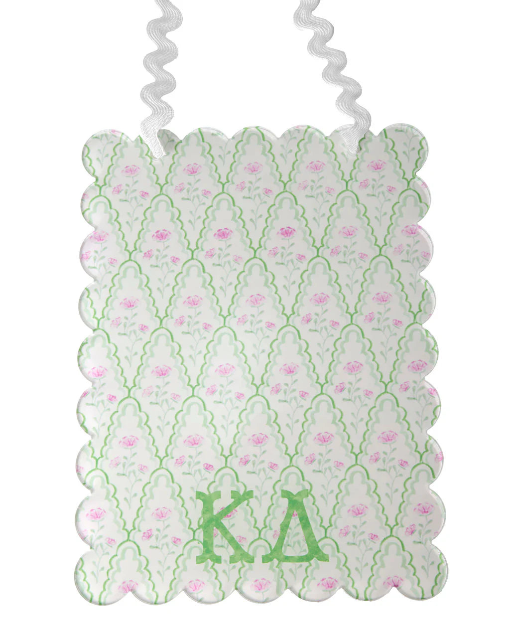 Sorority Acrylic Memo Board with Ric-Rac Bow