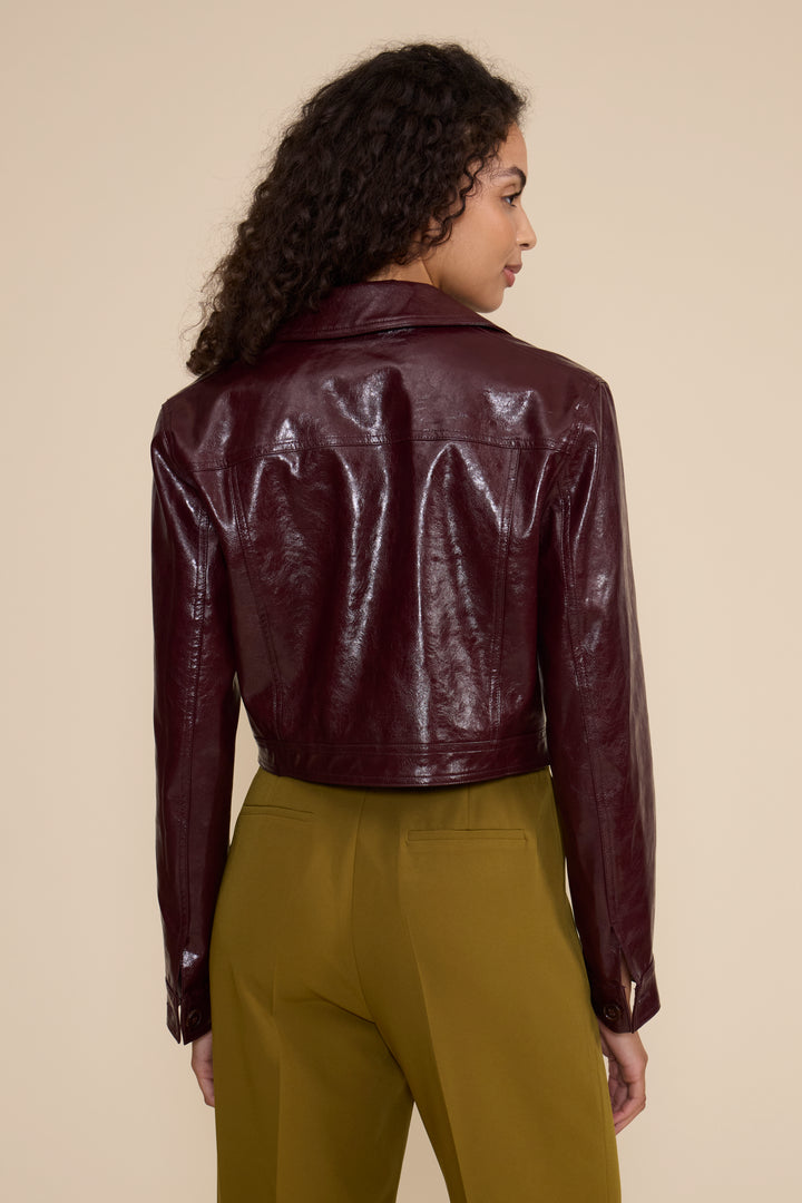 JK5613 LACEY MOTO FAUX LEATHER JACKET