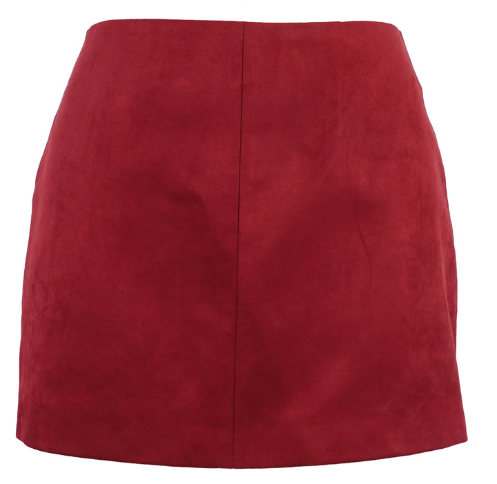 SK5587 LIAN MINI FAUX SUEDE SKIRT
