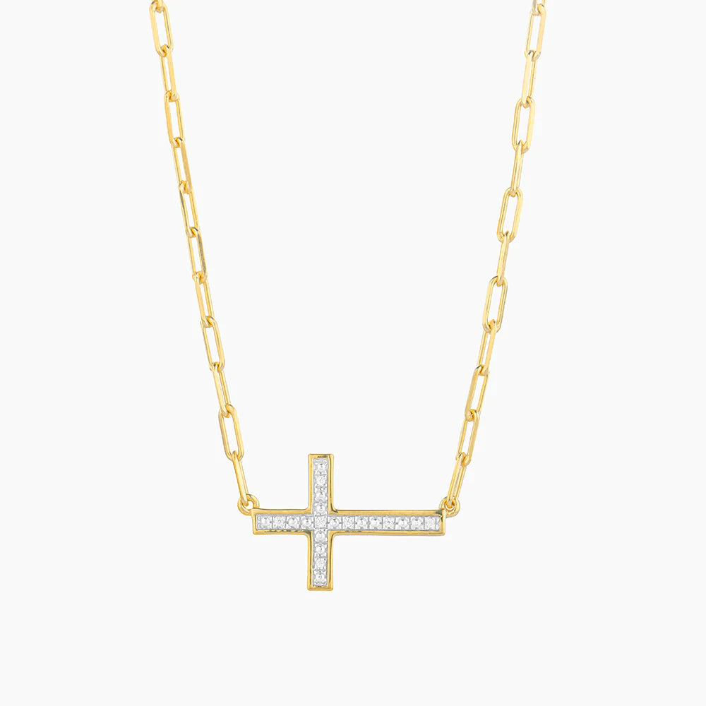 Keep The Faith! Cross Pendant Necklace