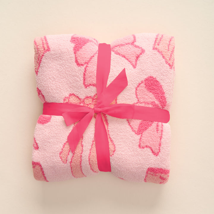 Cozy Dreams Luxe Blanket Blushing Bows