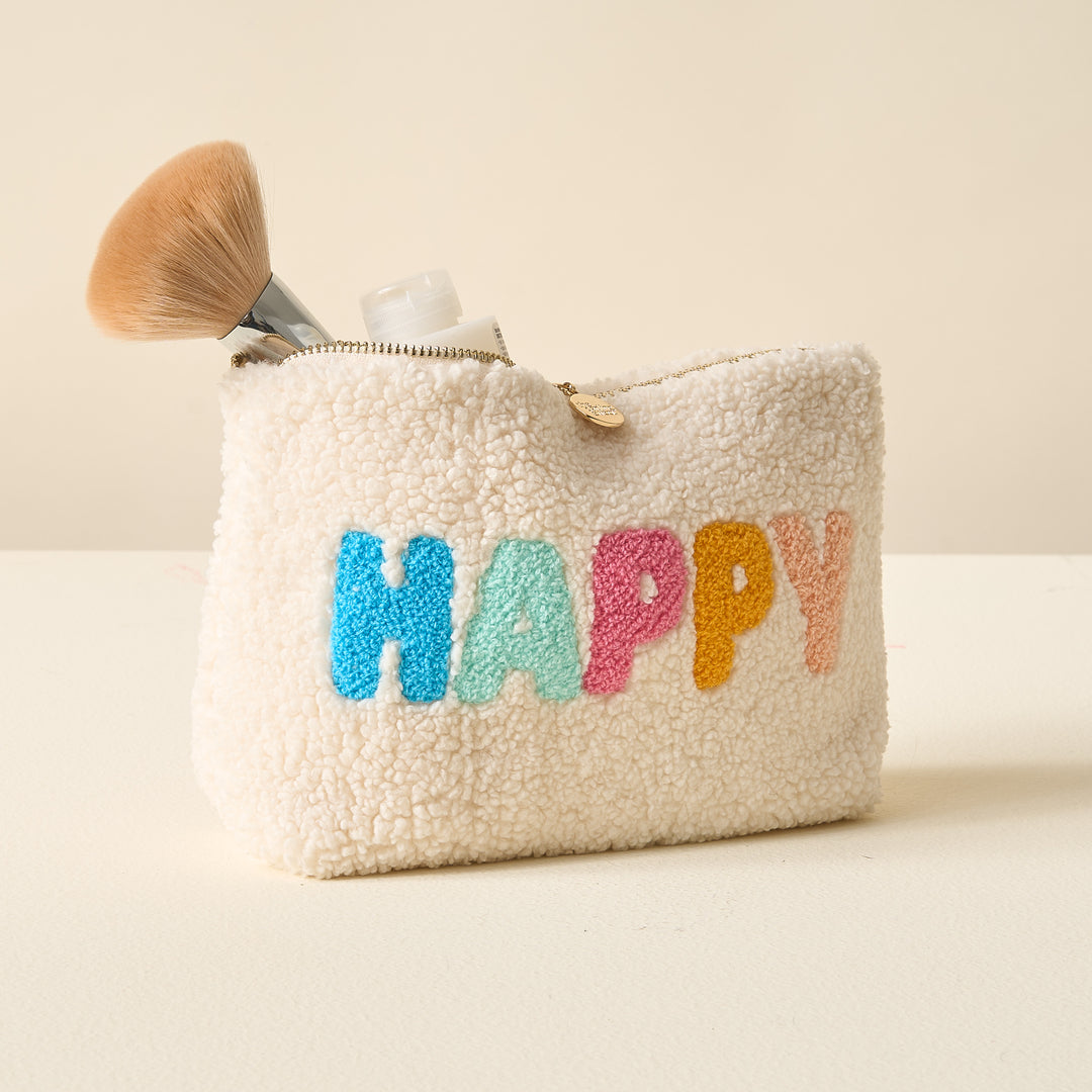 Teddy Pouch-Happy