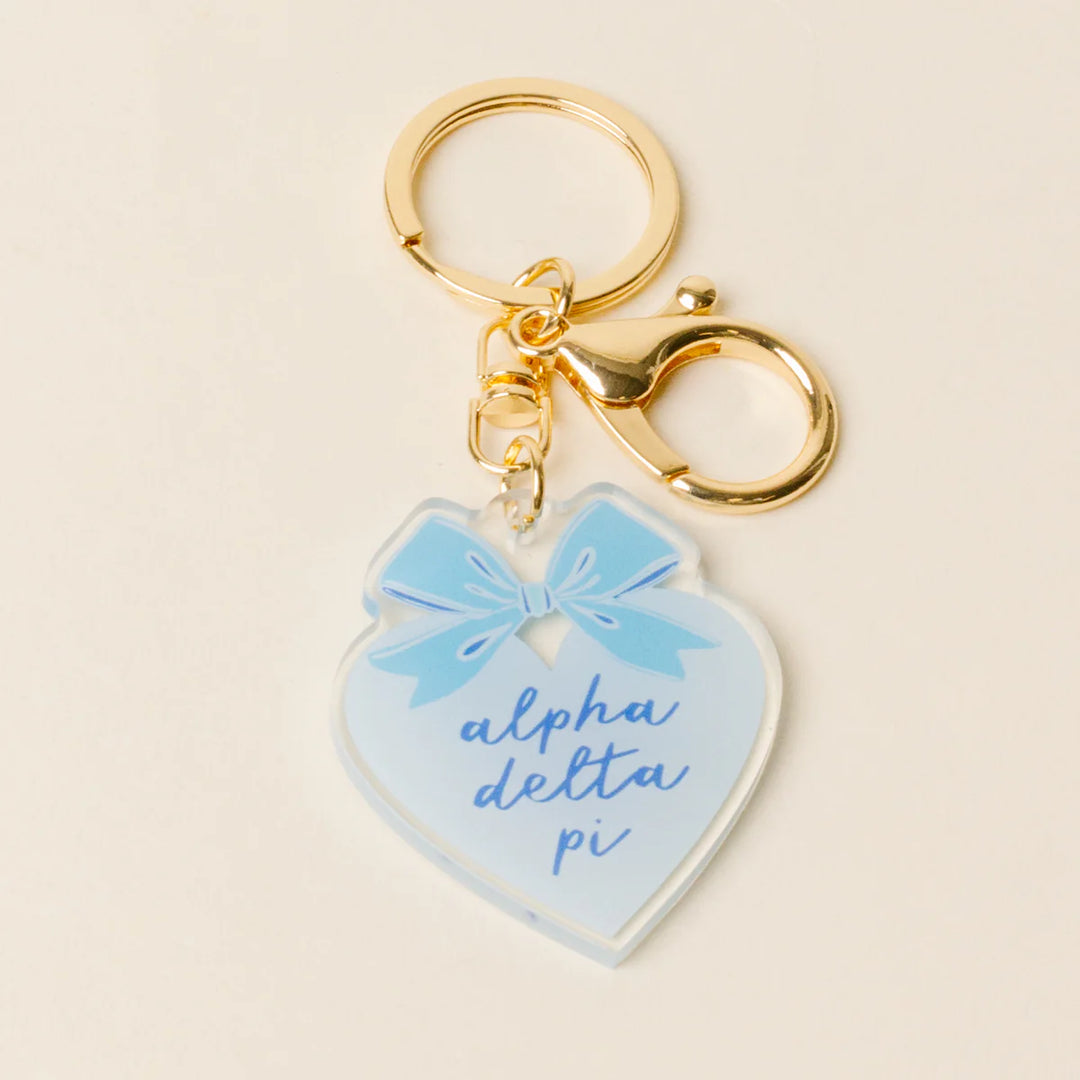 Sorority Sweetheart Bow Acrylic Keychain