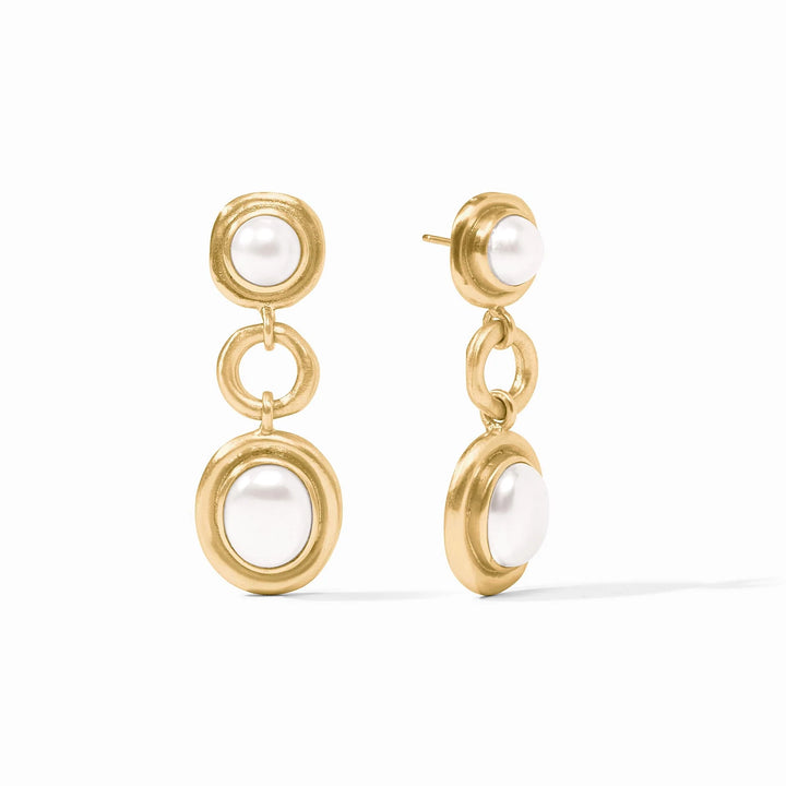 Julie Vos Wave Tier Pearl Earring