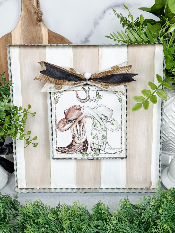 Cream & White Display Board