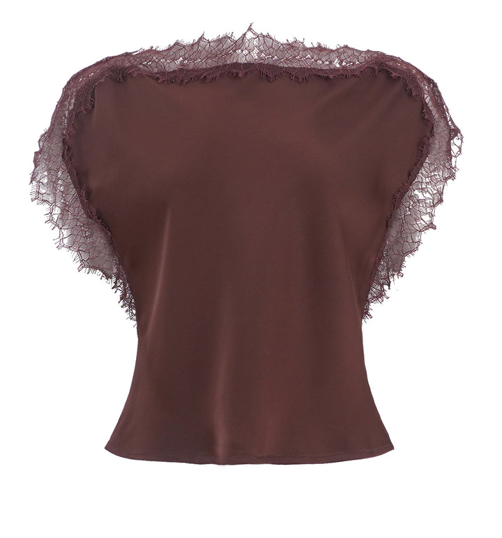 T5622 CHRIS LACE TRIM TOP