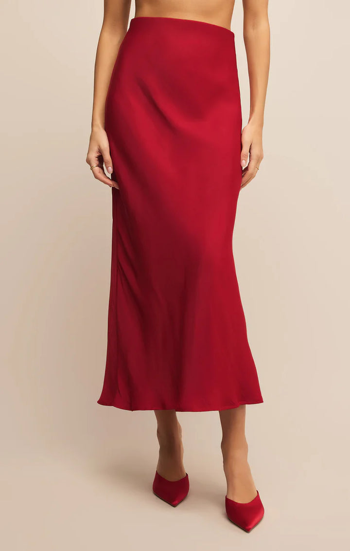 Z Supply Europa Poly Sheen Skirt