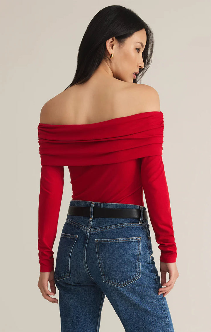 Z Supply Mara Off Shoulder Second Skin Bodysuit