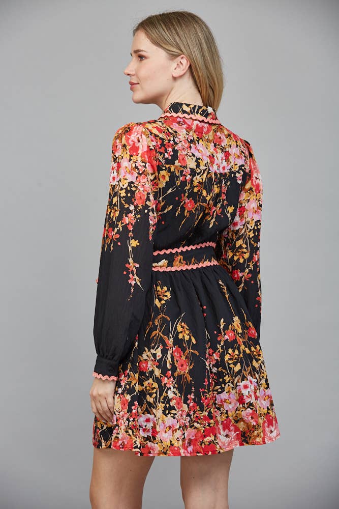 Floral Print Mini Dress