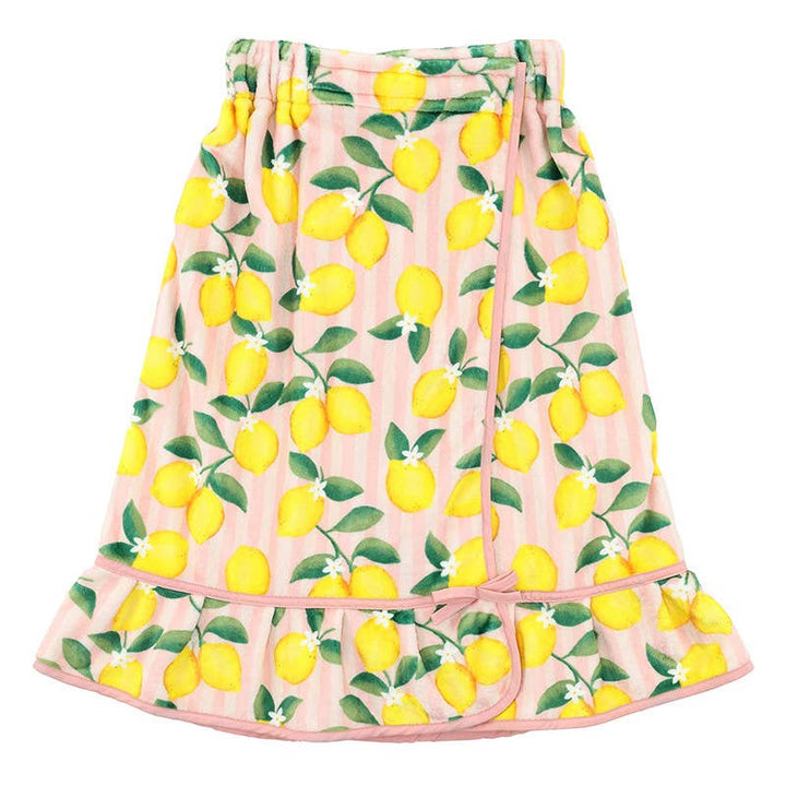 Bella Sleep + Spa - Spa Wrap - Pink Stripes + Lemons