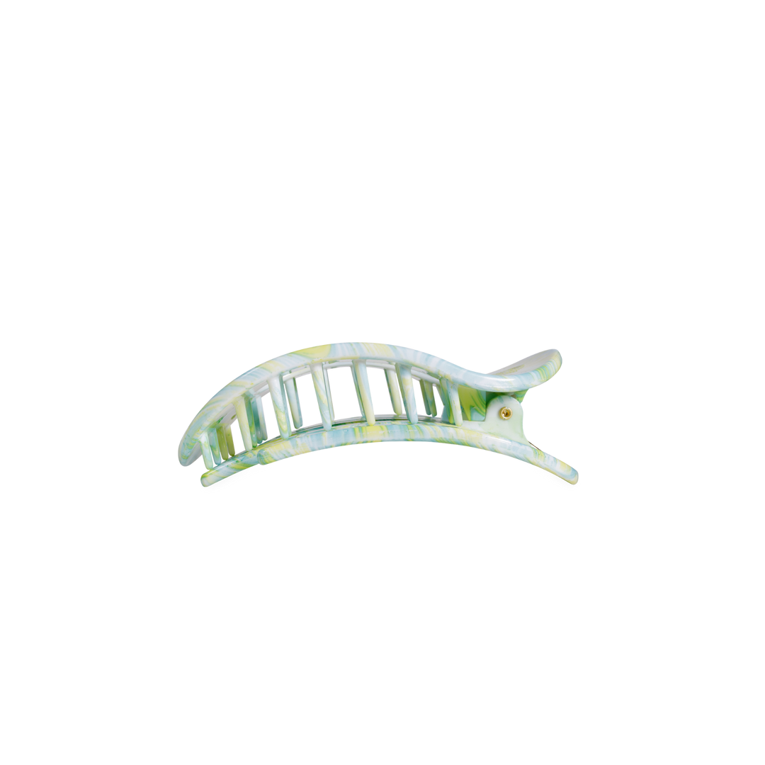 TELETIES - By the Sea Shore | Small | Flat Round Hair Clip