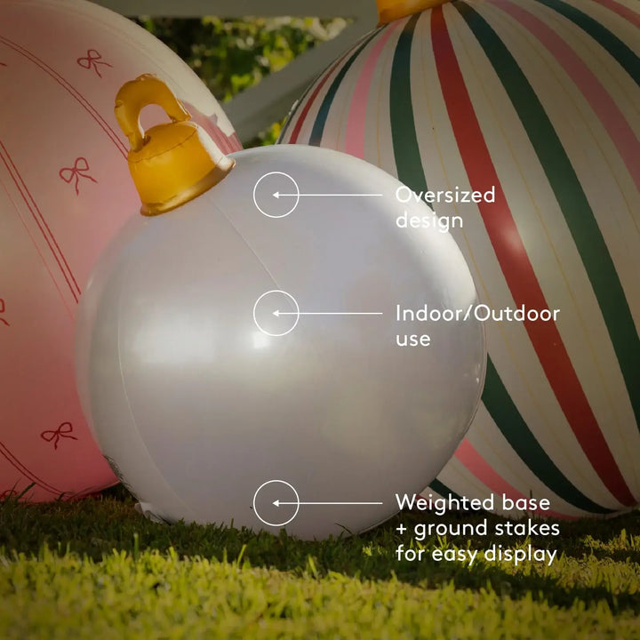 FUNBOY Pink Light Up Inflatable Ornaments