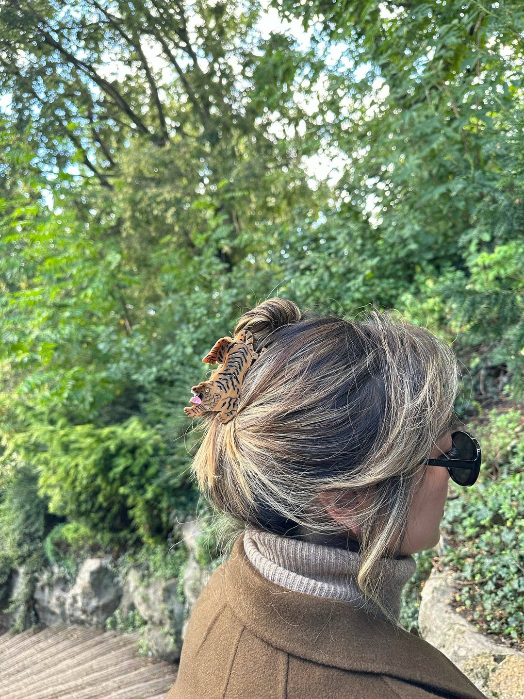 Hand-painted Tiger Animal Claw Hair Clip | Eco-Friendly