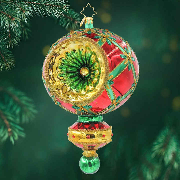 Holiday Glass Ornament – Crimson Splendor