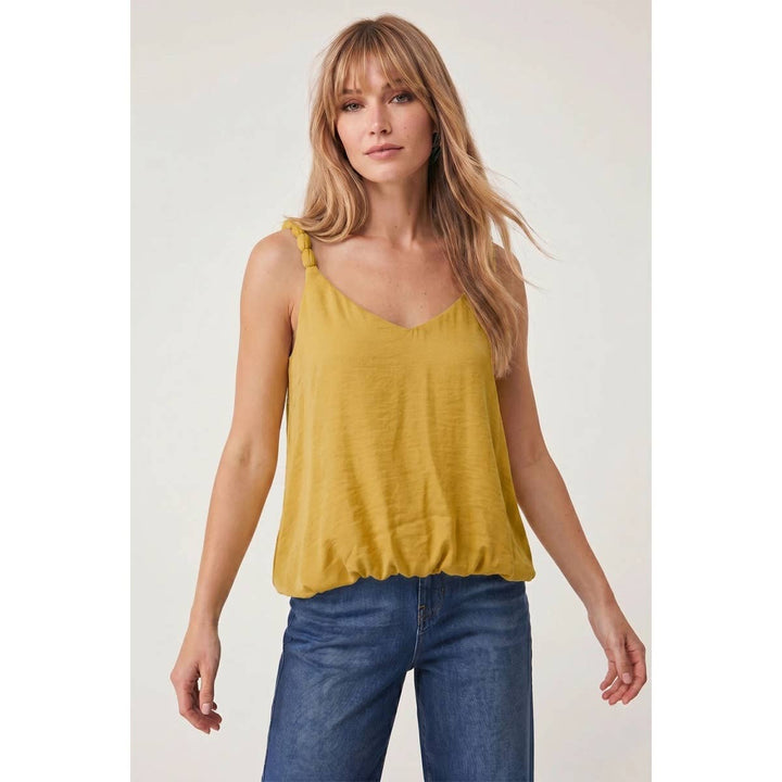 Billowy Strap Accent Tank Top