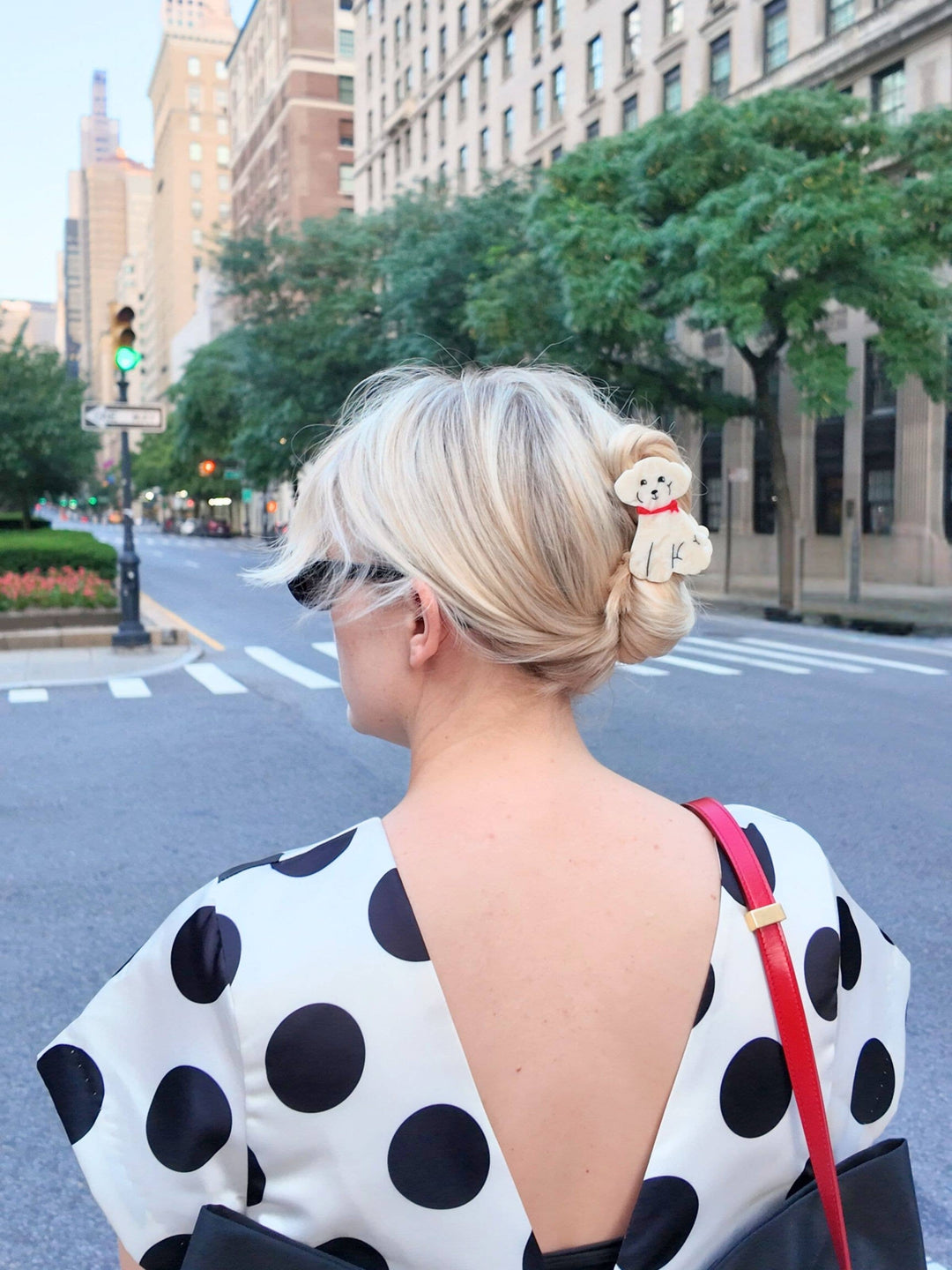 Hand-painted Doodle Puppy Claw Hair Clip | Eco-Friendly