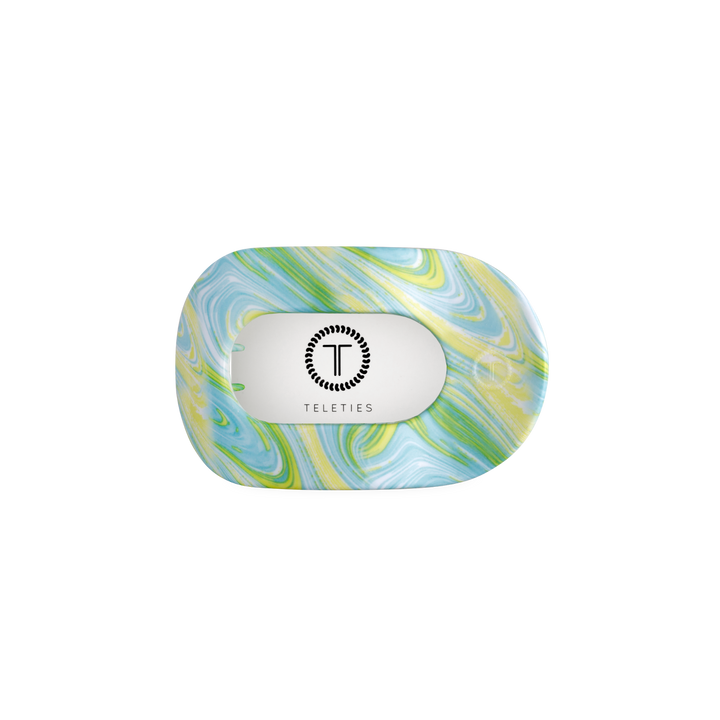 TELETIES - By the Sea Shore | Small | Flat Round Hair Clip