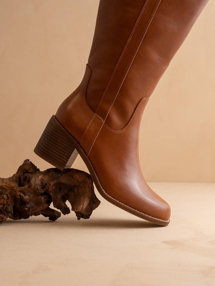 The Harriet | Brown Tall Riding Boot