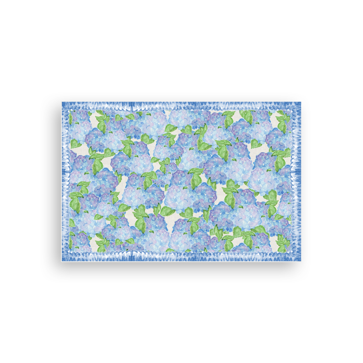Hydrangea Vinyl Floor Mat