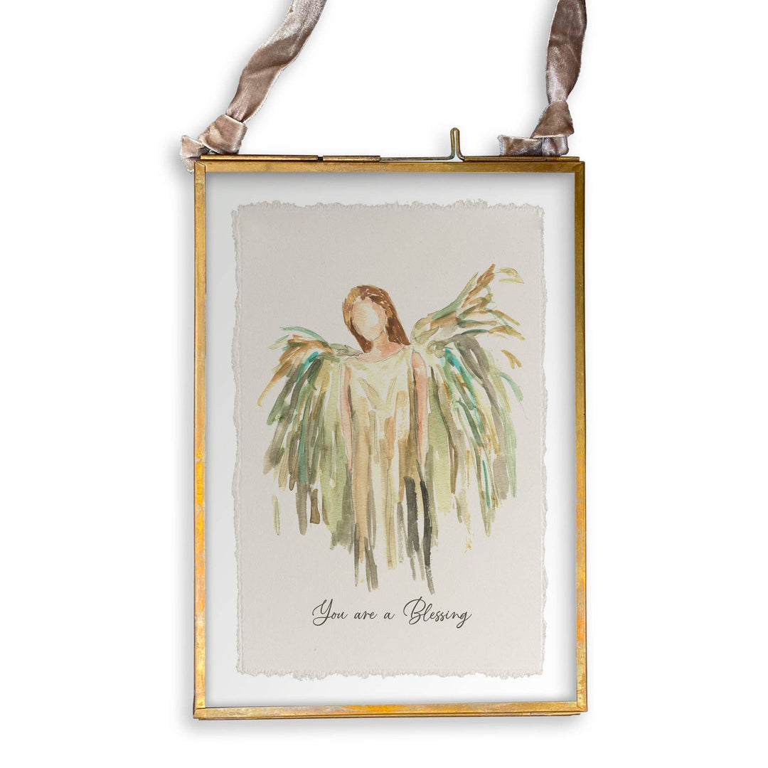 Gold Celestial Angel Dish Towel