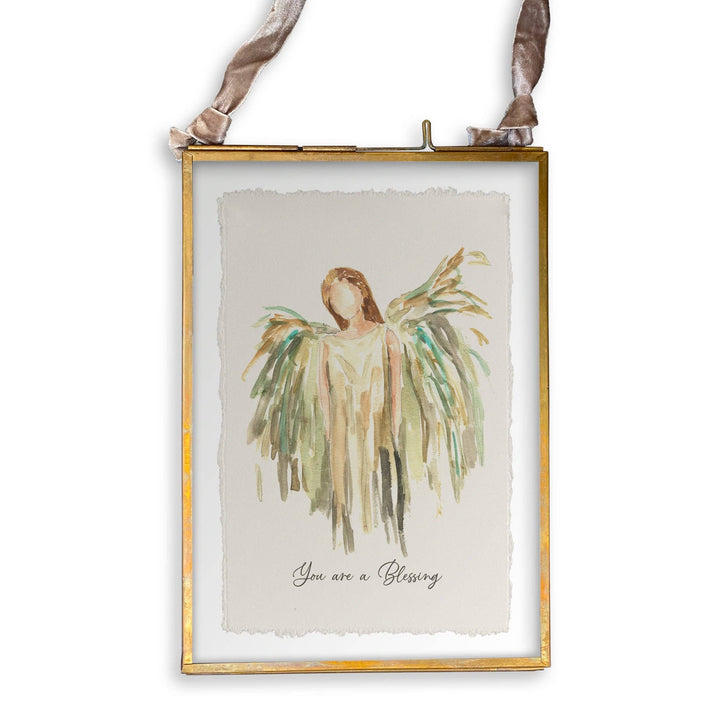 Gold Celestial Angel Dish Towel