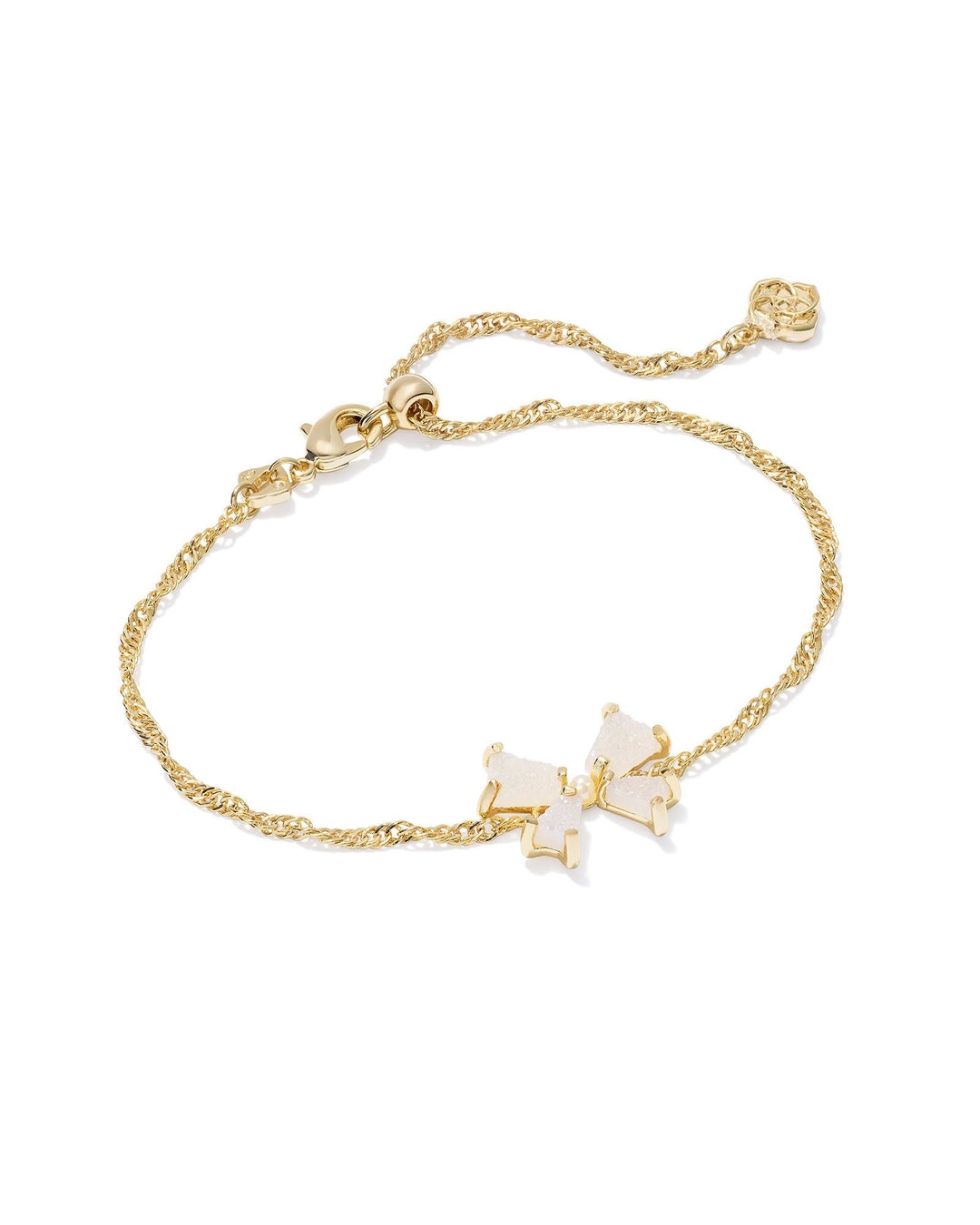 Kendra Scott Blair Bow Small Delicate Chain Bracelet - Gold