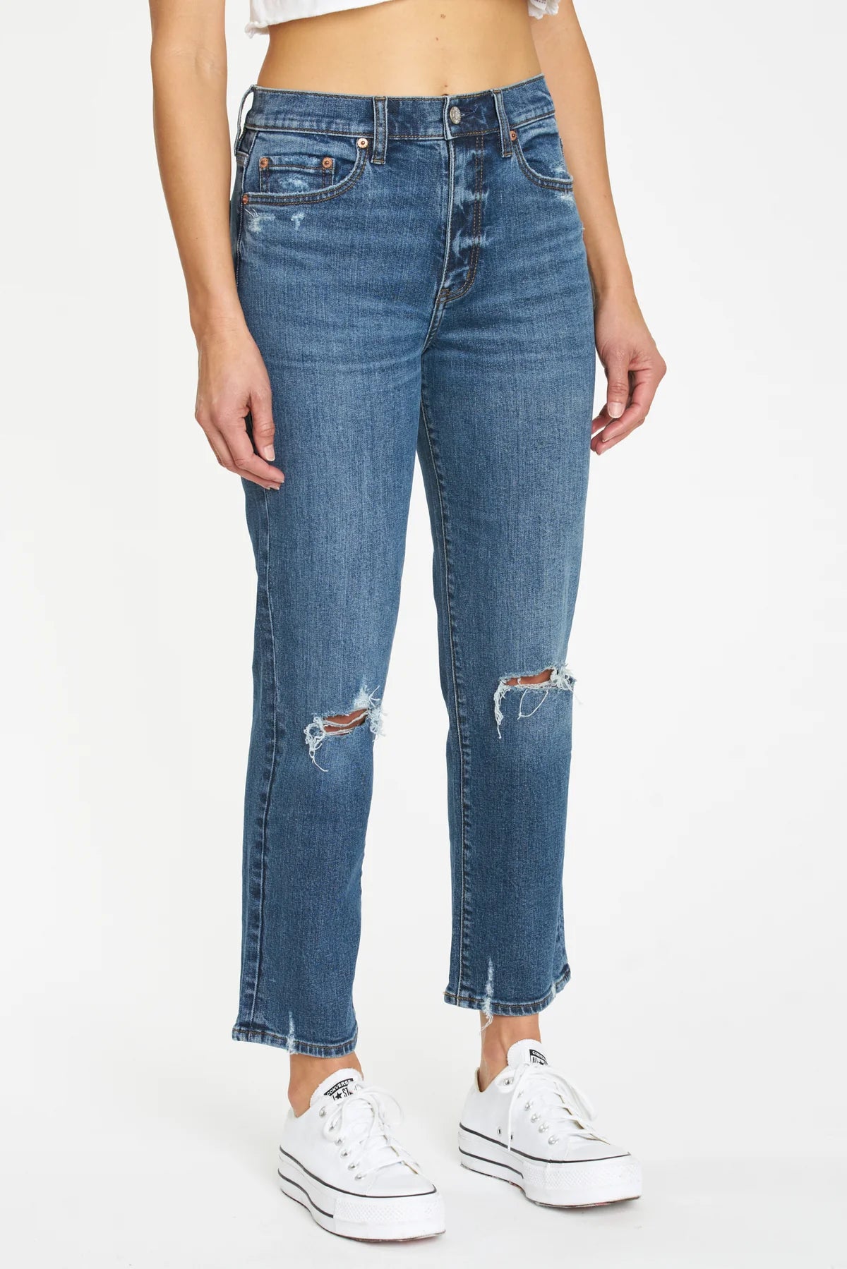 Straight Up High Rise Jean in A Plus