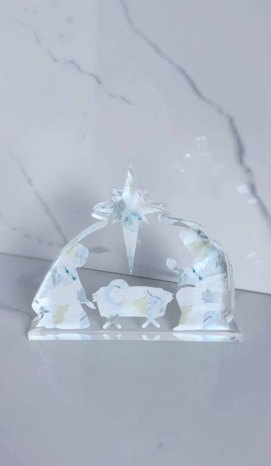 Acrylic Nativity Scene Block