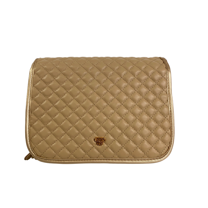 PurseN Getaway Toiletry Case - Nude & Gold