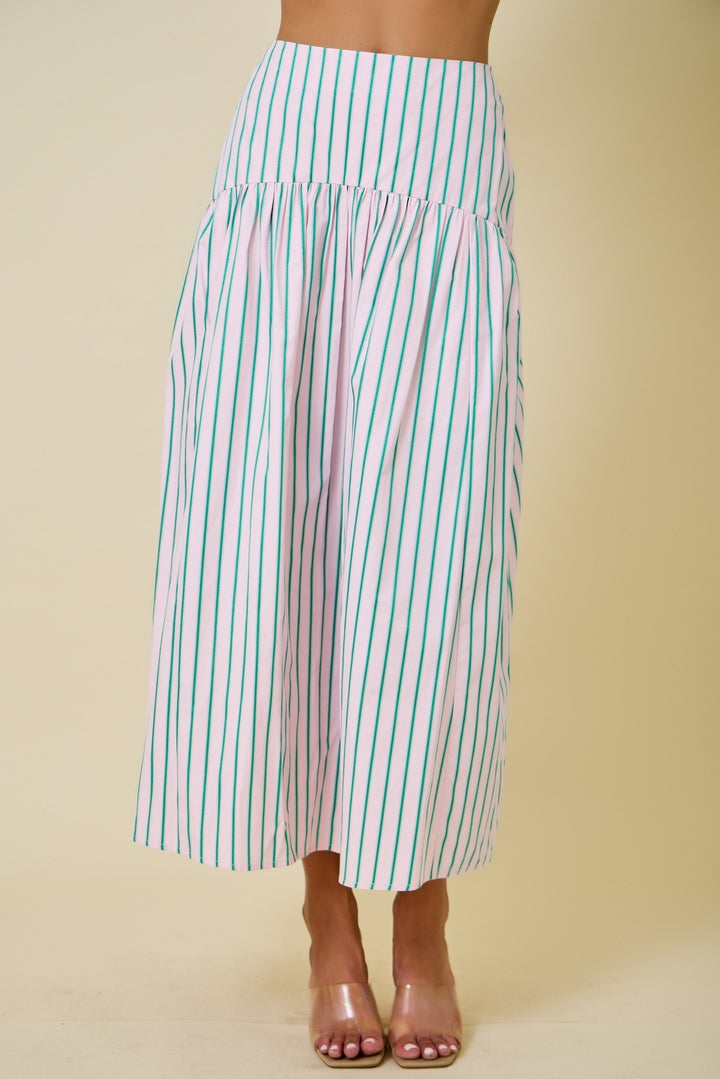 Stripe Maxi Skirt