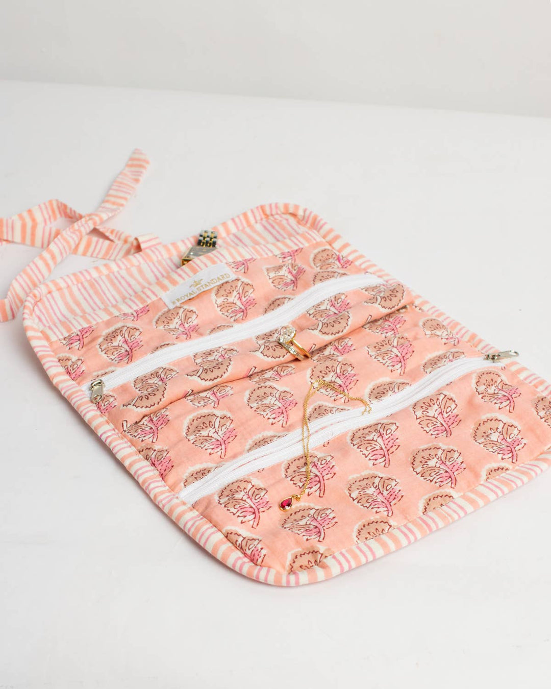 Layla Quilted Jewelry Roll