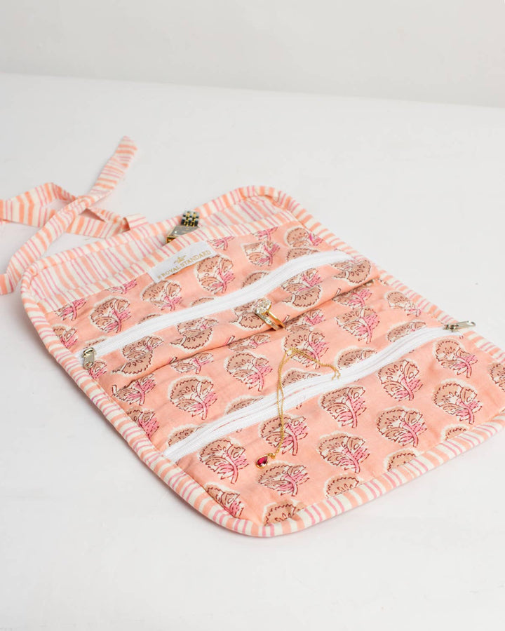 Layla Quilted Jewelry Roll