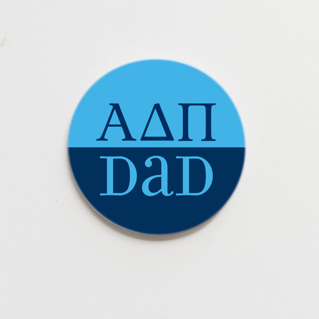 Good Vibez Collegiate - Alpha Delta Pi Parent Button - 2.25 inch