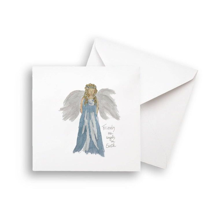 Blue Dress Angel Kitchen Towel