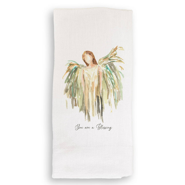 Gold Celestial Angel Dish Towel