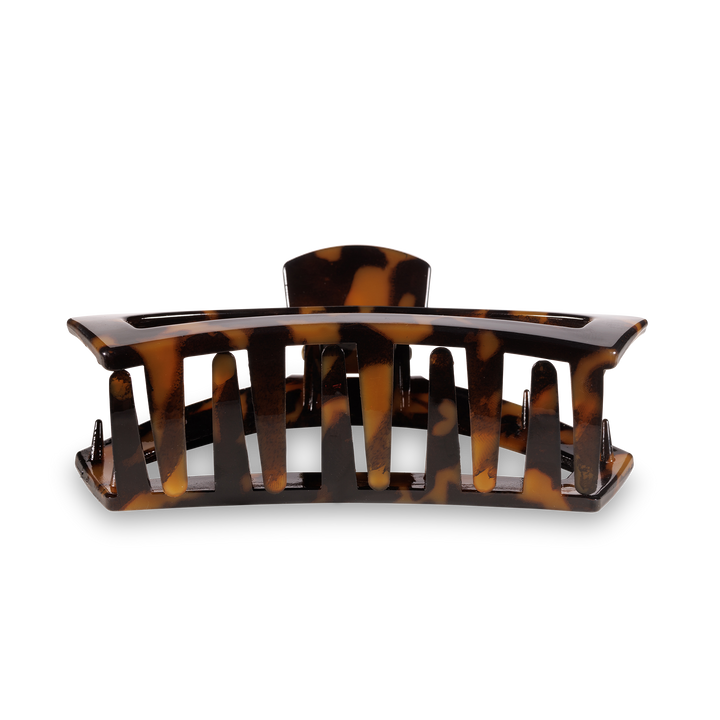 TELETIES - Open Hair Clip | Large |  Tortoise