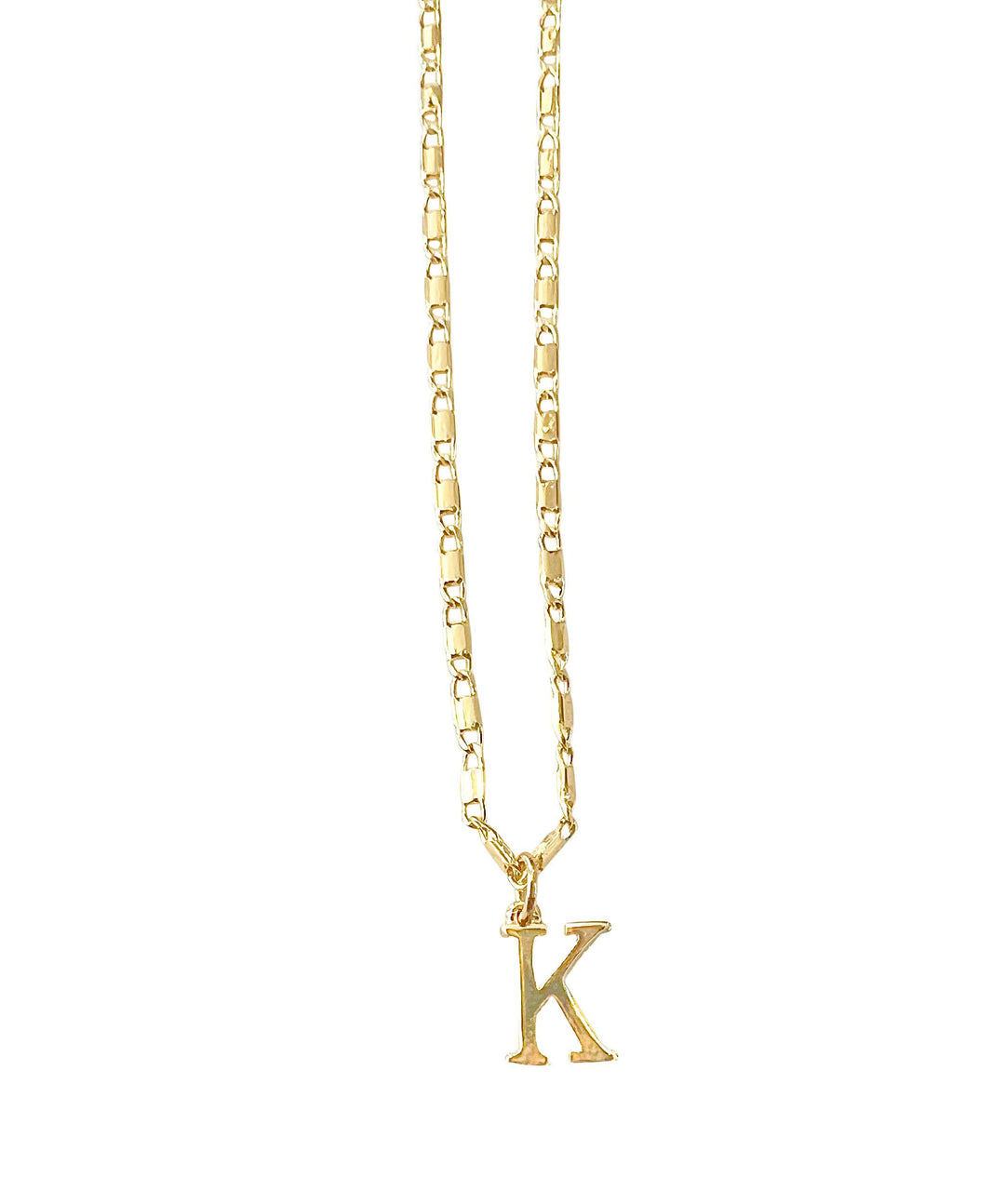 Gemelli Solid Initial Necklace