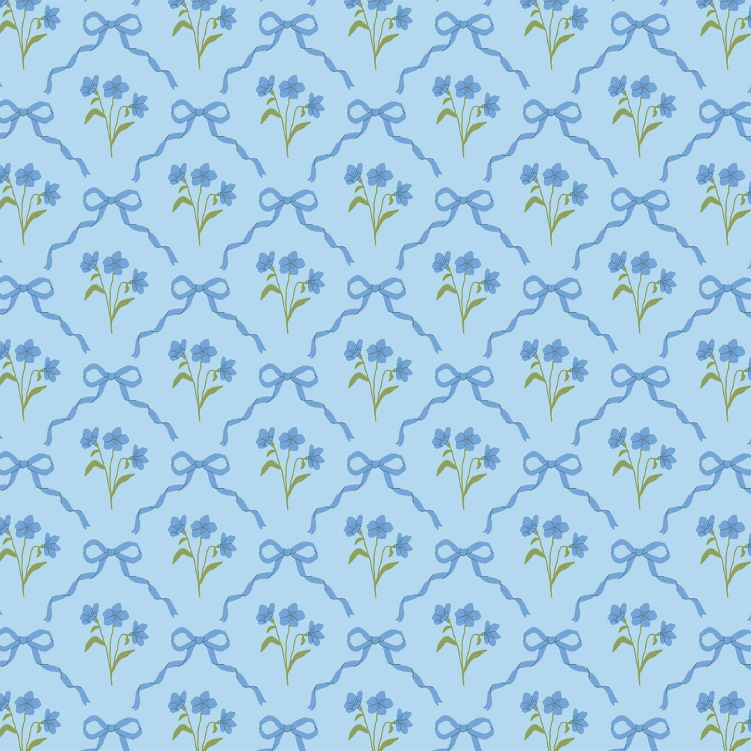 Beau Bottles - Beau Bottle Blue Bows and Blossoms - Prosecco Collection