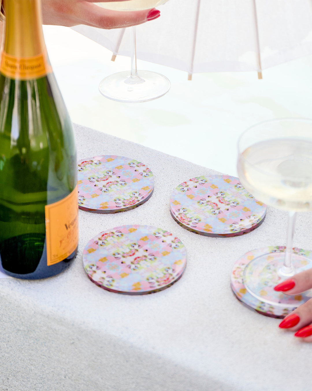 Tart By Taylor - Brooks Avenue Pink Coaster | Laura Park Designs x Tart